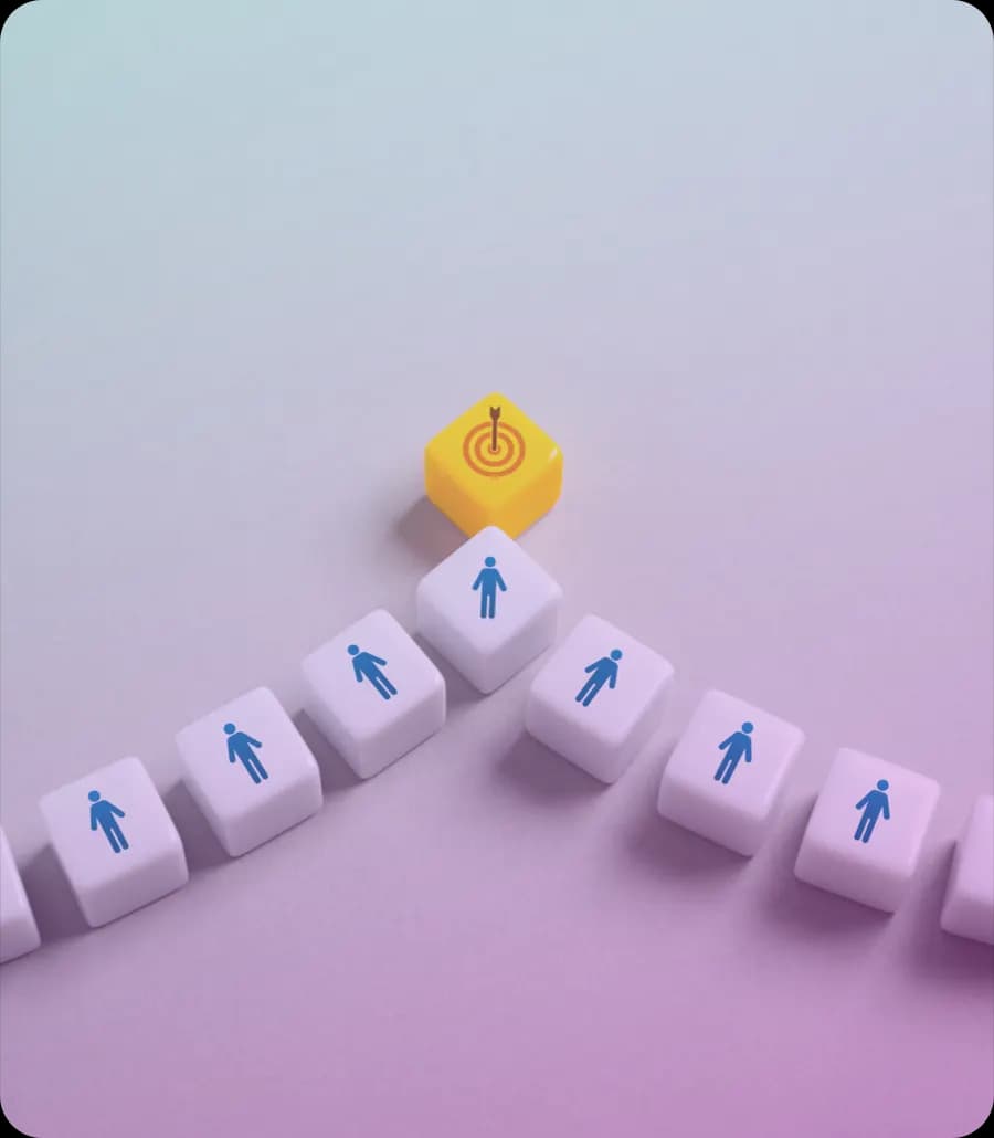 Blocks with arrows climbing upwards